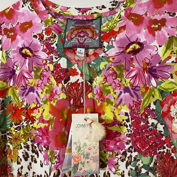 Johnny Was - Wild Garden Puff Sleeve Knit Tee - Picture 3 of 3